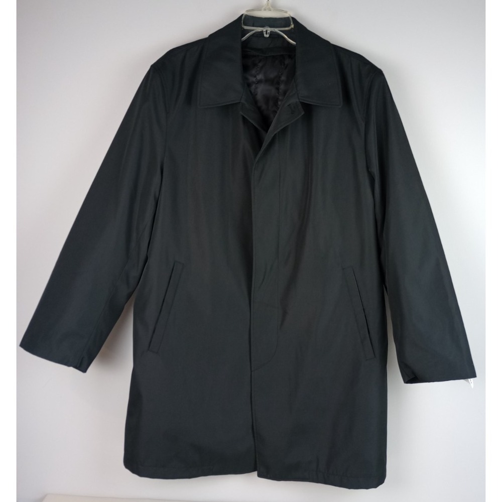 NWT Perry Ellis Portfolio Mens 40 Short Dark Gray Removable Lining Coat